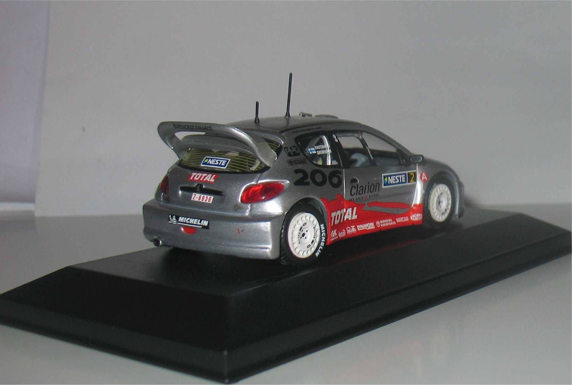 Ixo - Peugeot 206 WRC -Vencedor Rally Finlândia 2002 - Marcus Gronholm