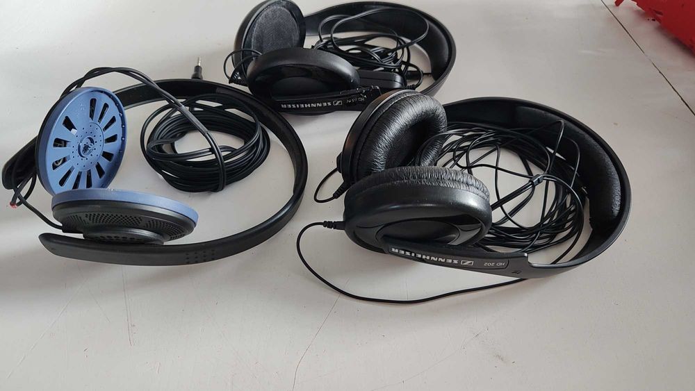 Słuchawki Sennheiser Pakiet 3 Sztuki niesprawne (gra 1 kanał)