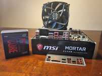 Intel I7-9700k + MSI Z370 mATX + RAM 32Gb + chłodzenie