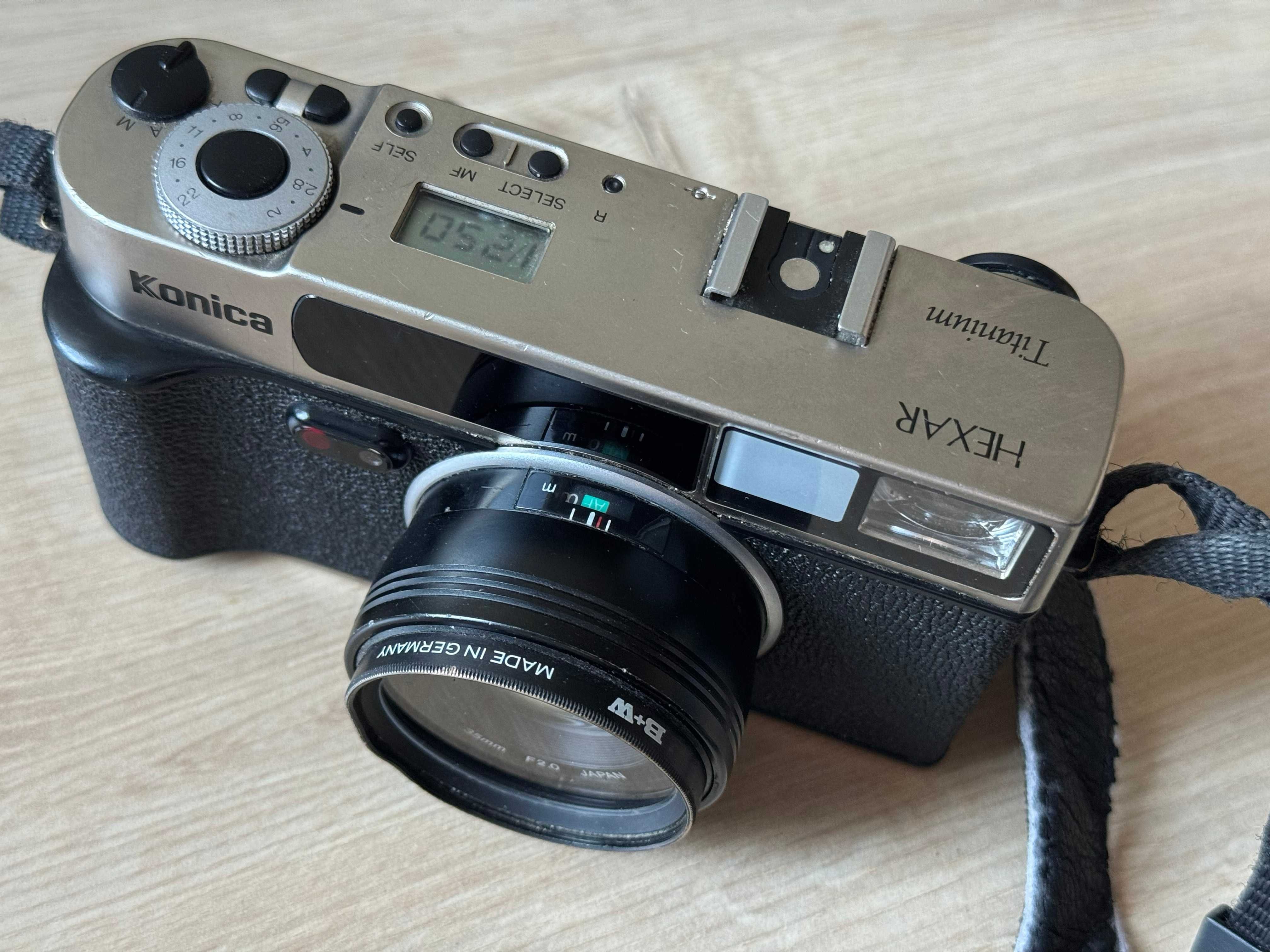 Konica Hexar TITANIUM - fixed lens f/2.0, 35mm, rzadki egzemplarz