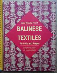 Balijskie tkaniny dla bogów i ludzi tkanina batik ikat plangi Bali