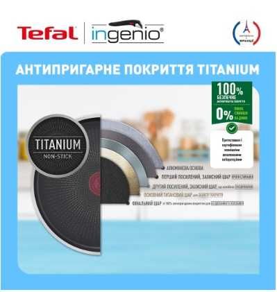 Набір зі знімною ручкою Tefal Easy Cook & Clean 5 пр Франція