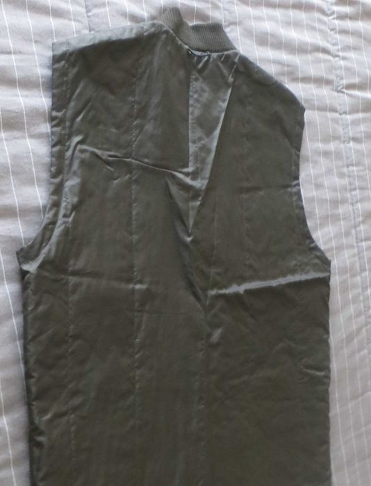 Casaco Colete Impermeável, bolsos à frente verde tropa XL / XXL - Novo