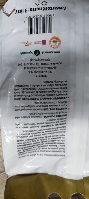 Obornik granulowany ekologiczny nawóz 9 litrów