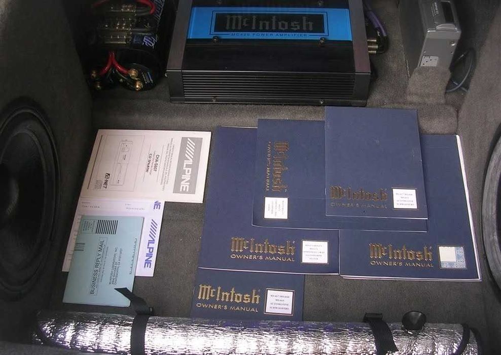 Sistema Som McIntosh / Alpine - Raridade Old School Car Audio