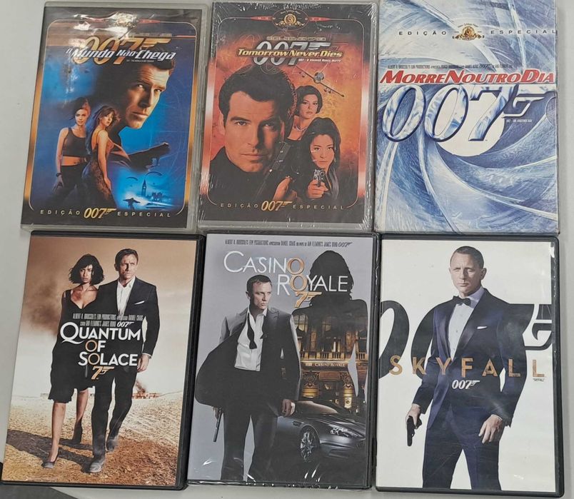 6 Filmes do 007 (SkyFall, Casino Royale, Quantum Of Solace)
