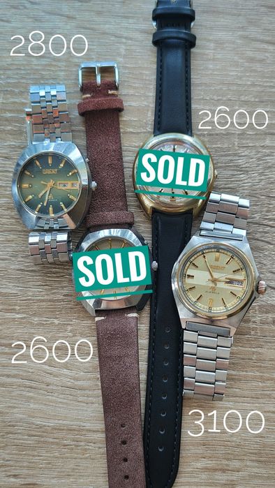 Розпродаж колекції вінтажних японських годинників 60-80x