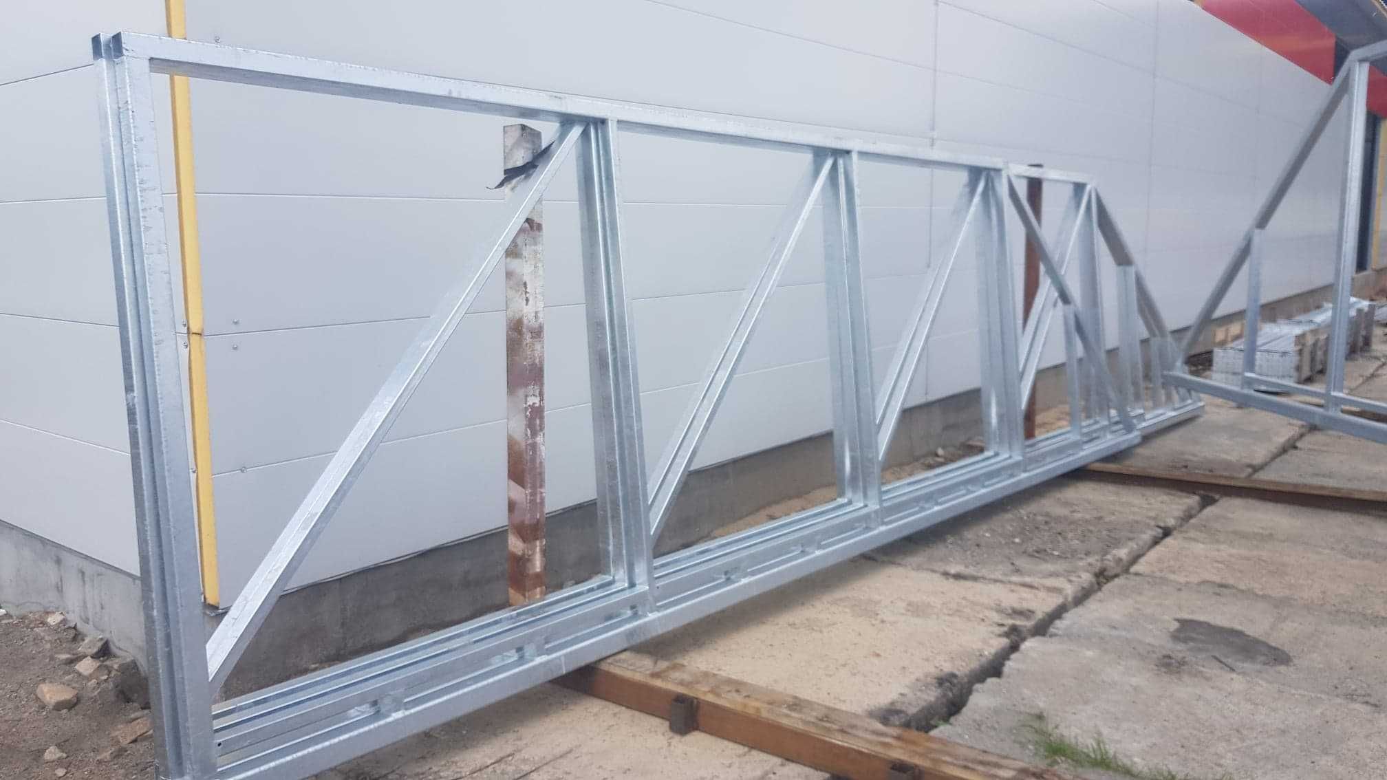 Brama przesuwna samonośna 6,00 m OCYNKOWANA