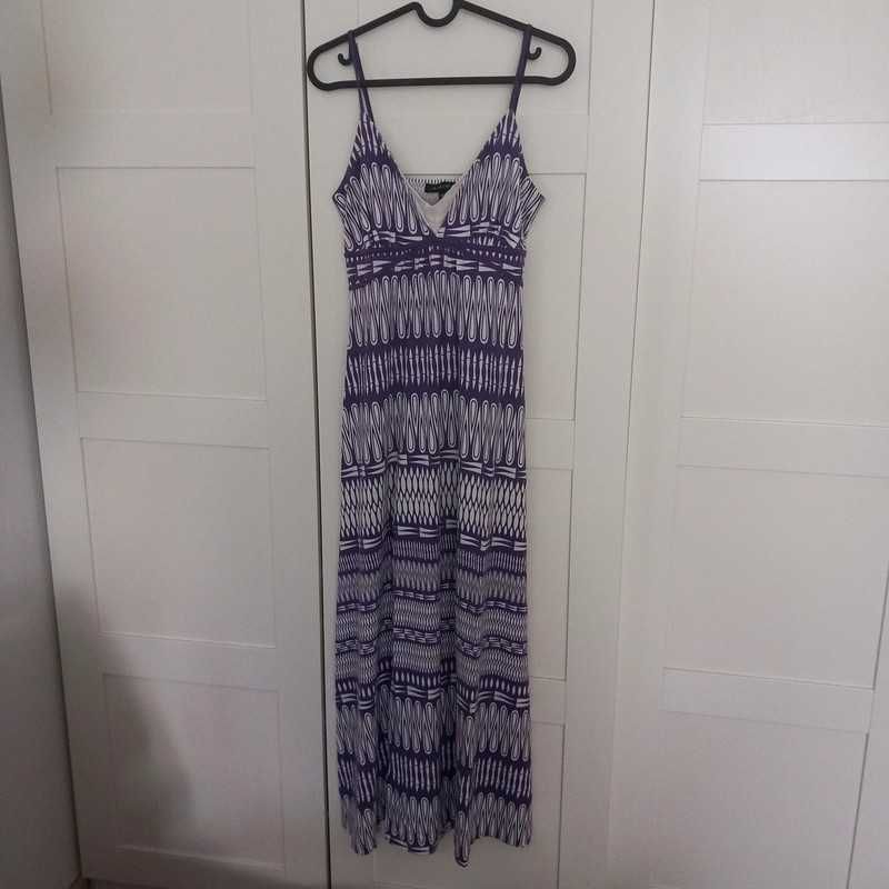 Filetowa sukienka maxi • Letnia sukienka • Amisu