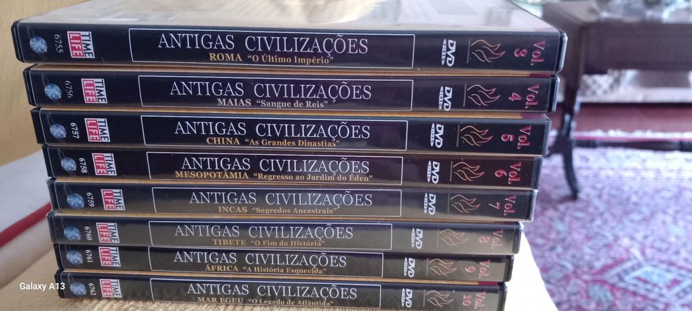 Conjunto de 8 DVDs - Antigas Civilizações
