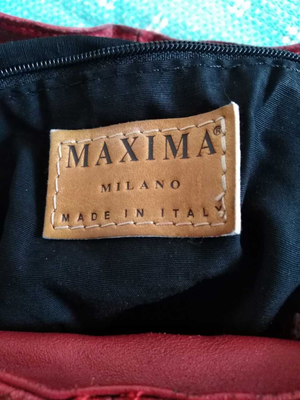 Модная кожаная СУМКА Италия бренд MAXIMA модель MILANO
