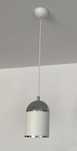Lampa  wisząca biała / chrom wisząca elegancka