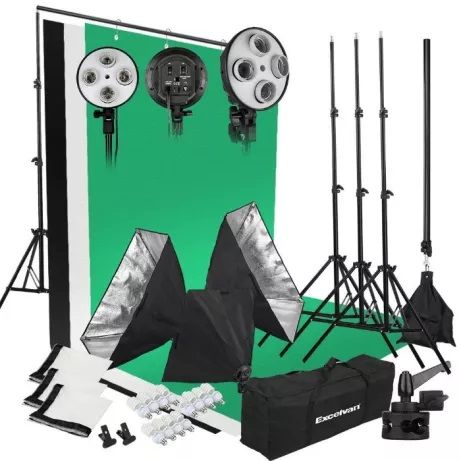 Kit set estudio PROFISSIONAL NOVO Ultra Completo 2000w