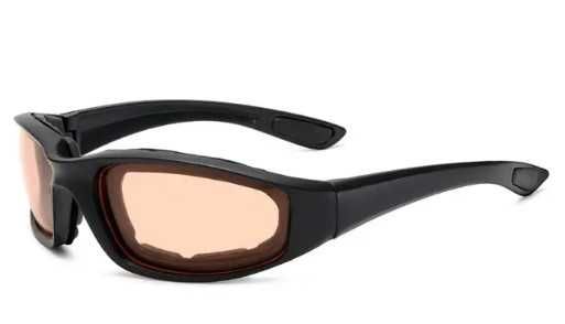 Okulary sportowe taktyczne z gąbką.