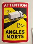 Наклейка Сліпа зона Мертвая зона Angles Morts