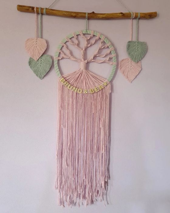Painel caça sonhos macrame e crochet
