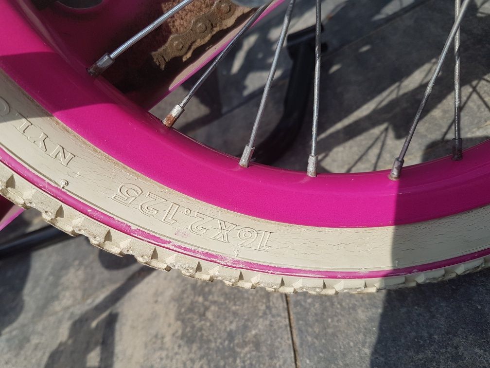 Rower MEXLLER SISI 16" różowy Koszyk