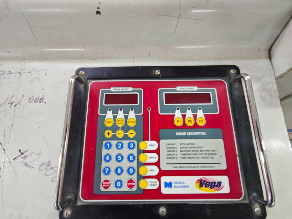 Mamata Vega 800 (2007) – maszyna do produkcji worków foliowych