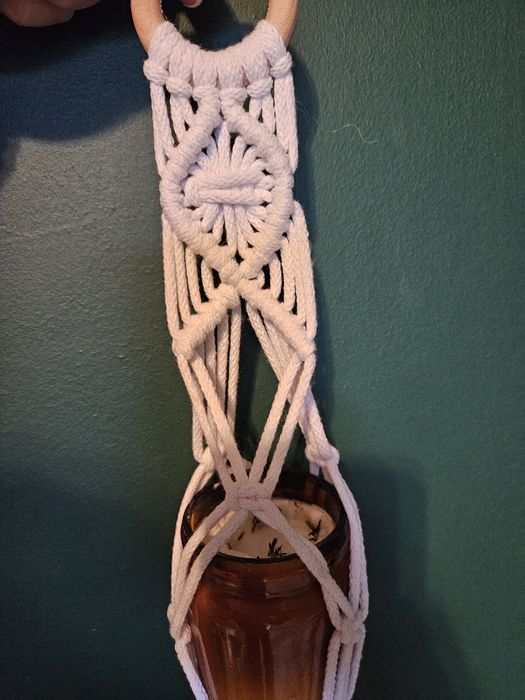 Makrama kwietnik malutki handmade