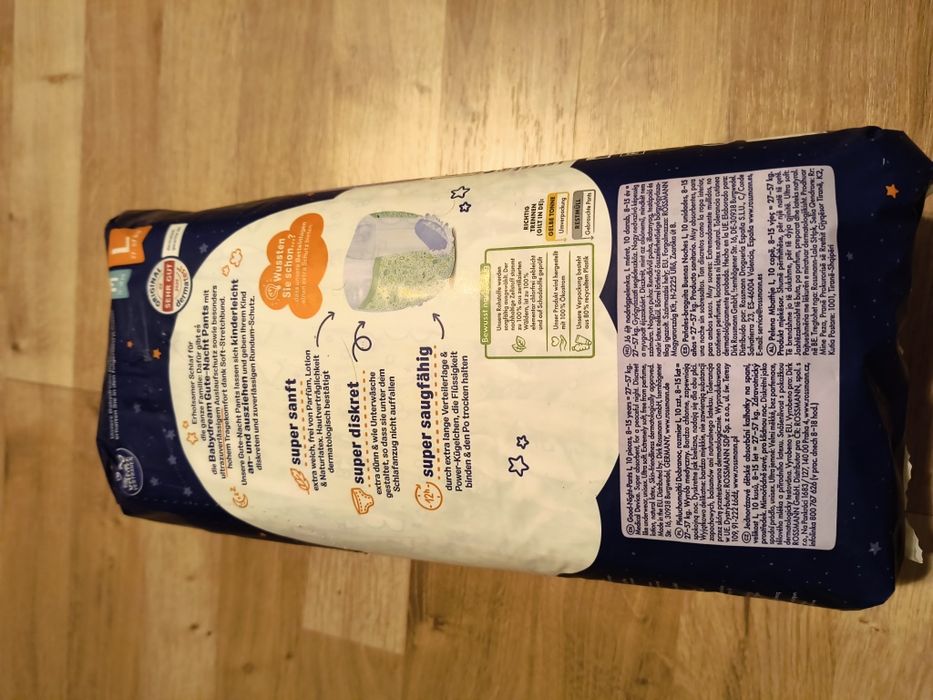 Pieluchomajtki dla dziecka rozmiar L 10 sztuk nowe