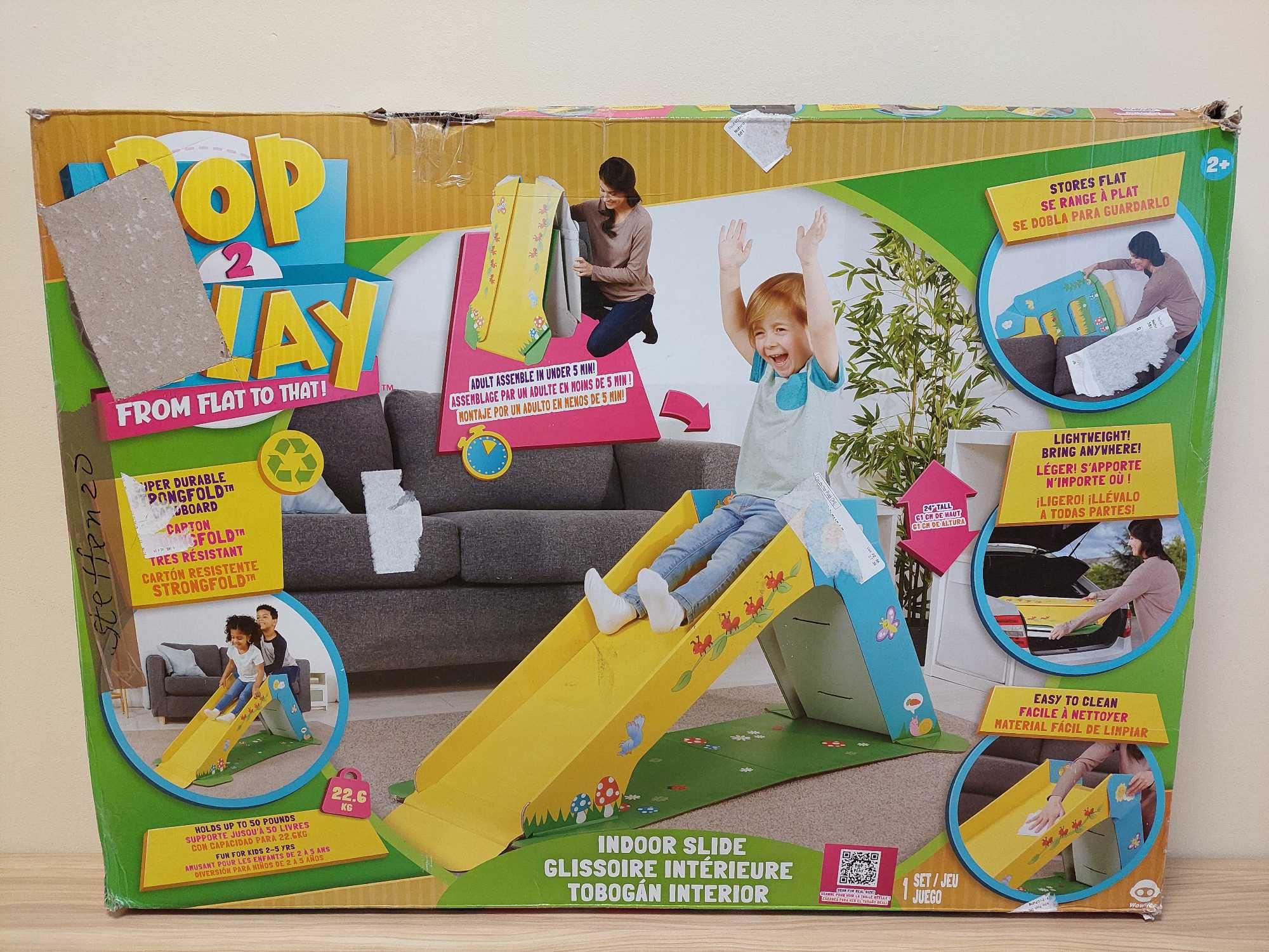 Wow Wee 1015 Pop2Play Sunny Slide, kartonowa zjeżdżalnia A