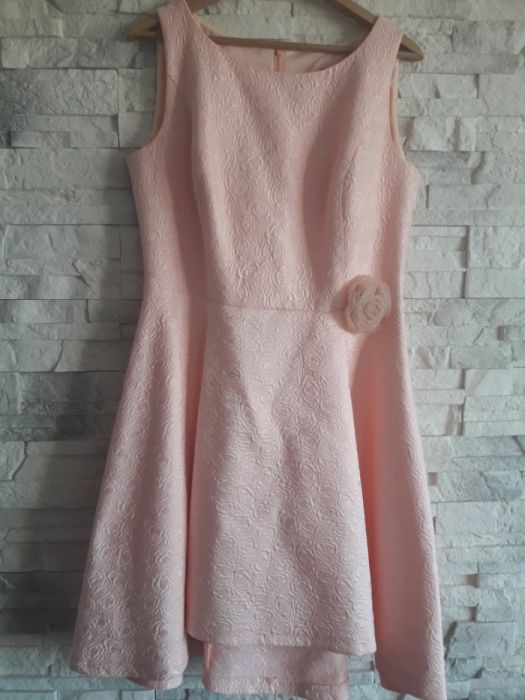 Sukienka elegancka  rozowa 42 44