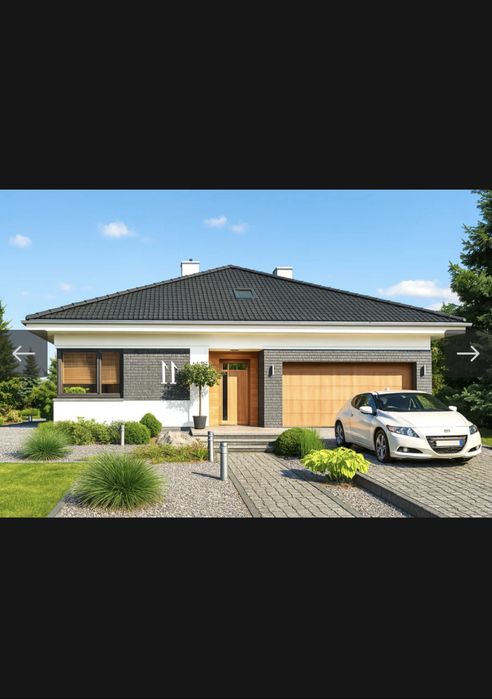 Dom parterowy - 167m2 - stan surowy