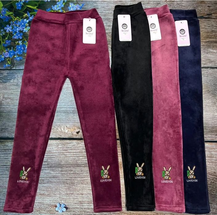 Теплі велюрові лосини на хутрі Дитячі та підліткові