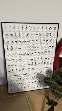 Plakat Yoga asany format a2