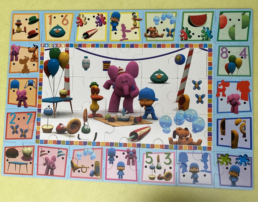 Pocoyo Puzzle de chão extra grande 35 peças Jogo logica