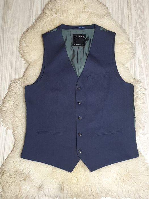 Kamizelka garniturowa Granatowa M Topman