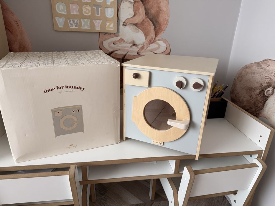 Drewniana pralka Konges Slojd zabawkowa zabawka montessori