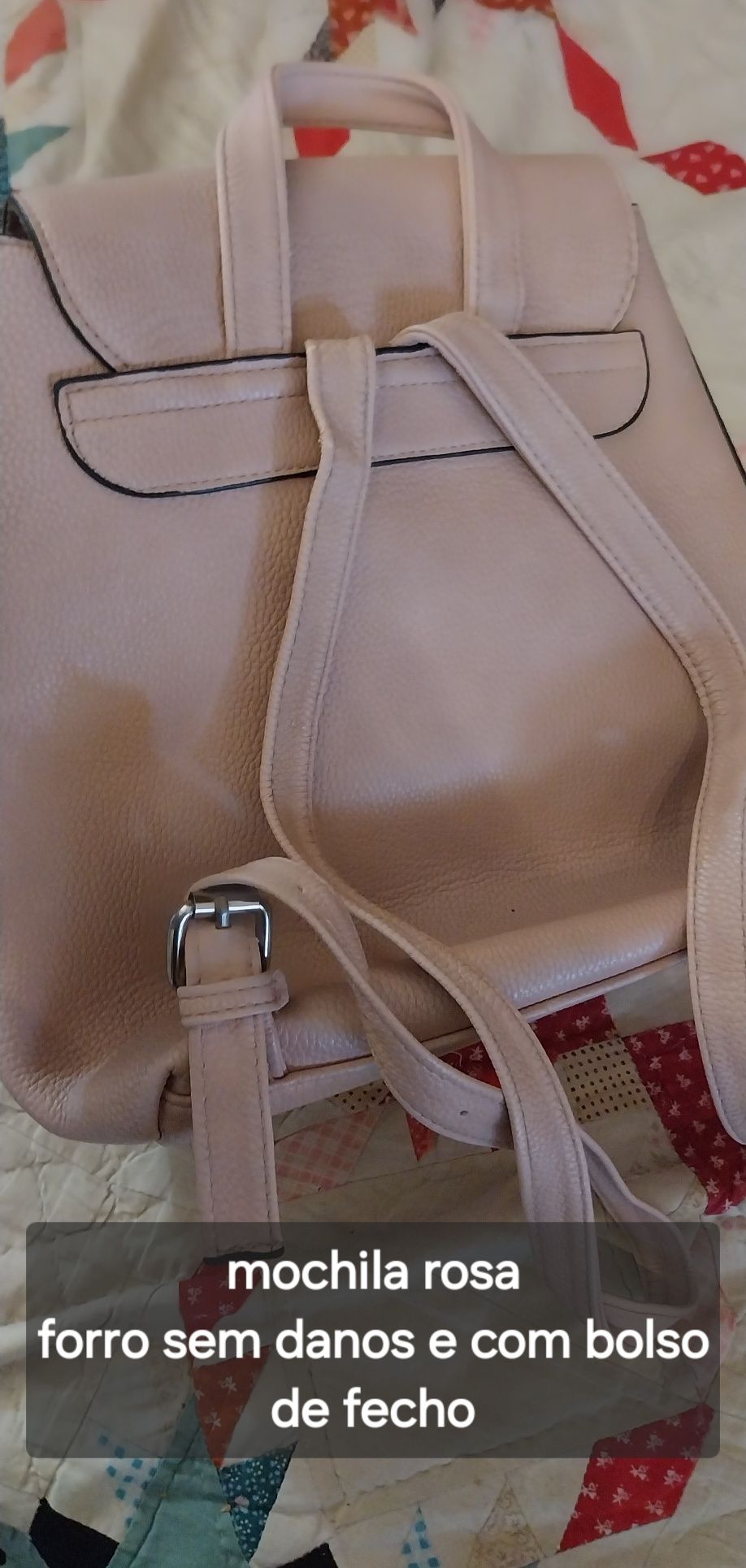 Mochila rosa como nova stradivarios