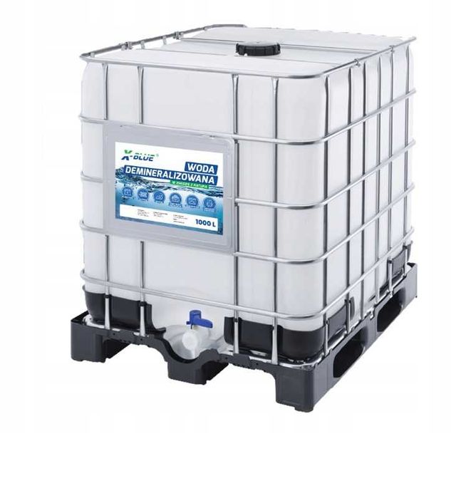 Pojemnik mauzer 1000l po wodzie demineralizowanej