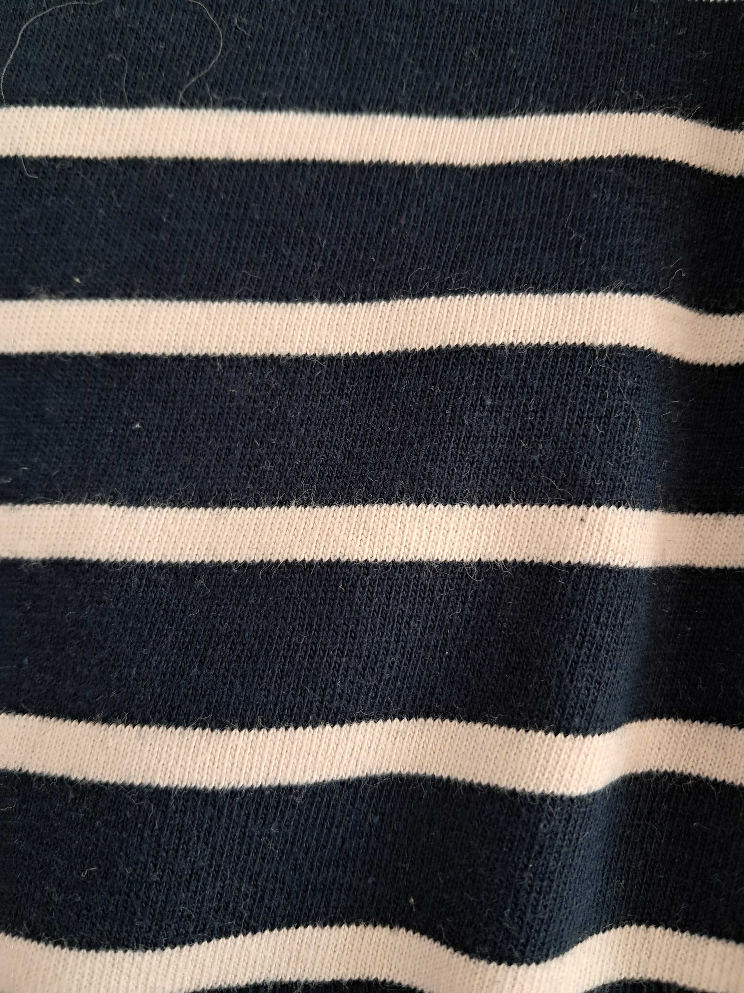 Zara Dzianinowy t-shirt z dlugim rekawem 140