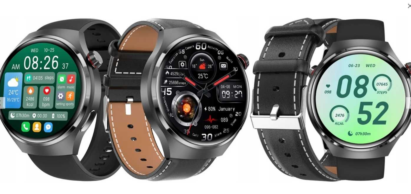 GT4PRO Smartwatch GPS Tracker Monitorowanie tętna SPO2 NFC ttst1472