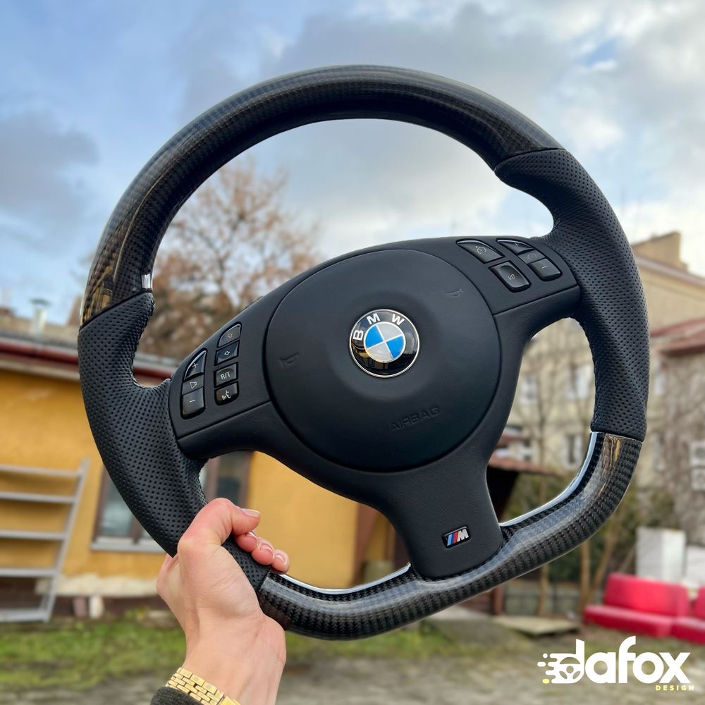 Kierownica do BMW E46 E39 E53 MPakiet M3 ścięta modyfikowana alcantara