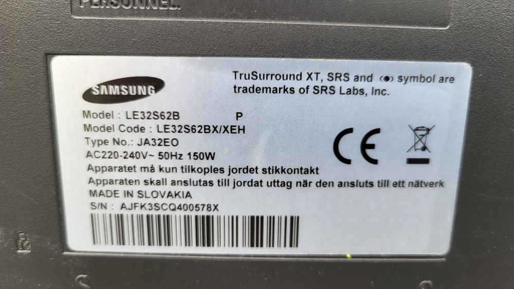 Telewizor Samsung 32' LE32S62B HDMI