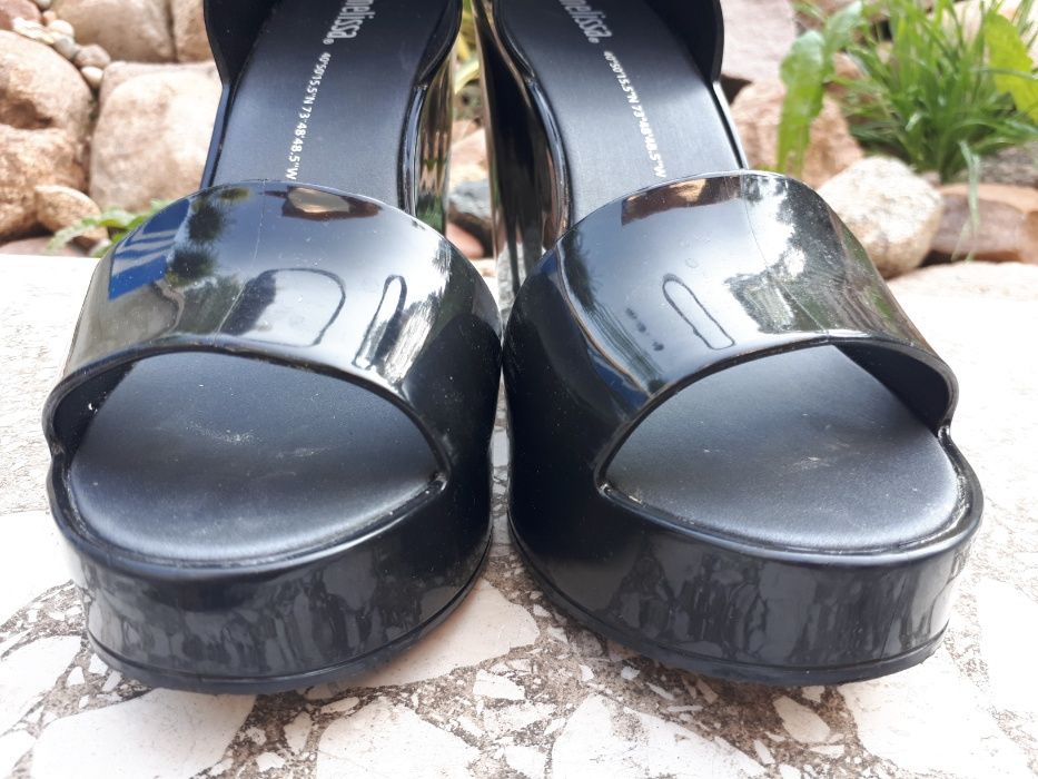 Sandały melissa MAR WEDGE koturn czarne 38