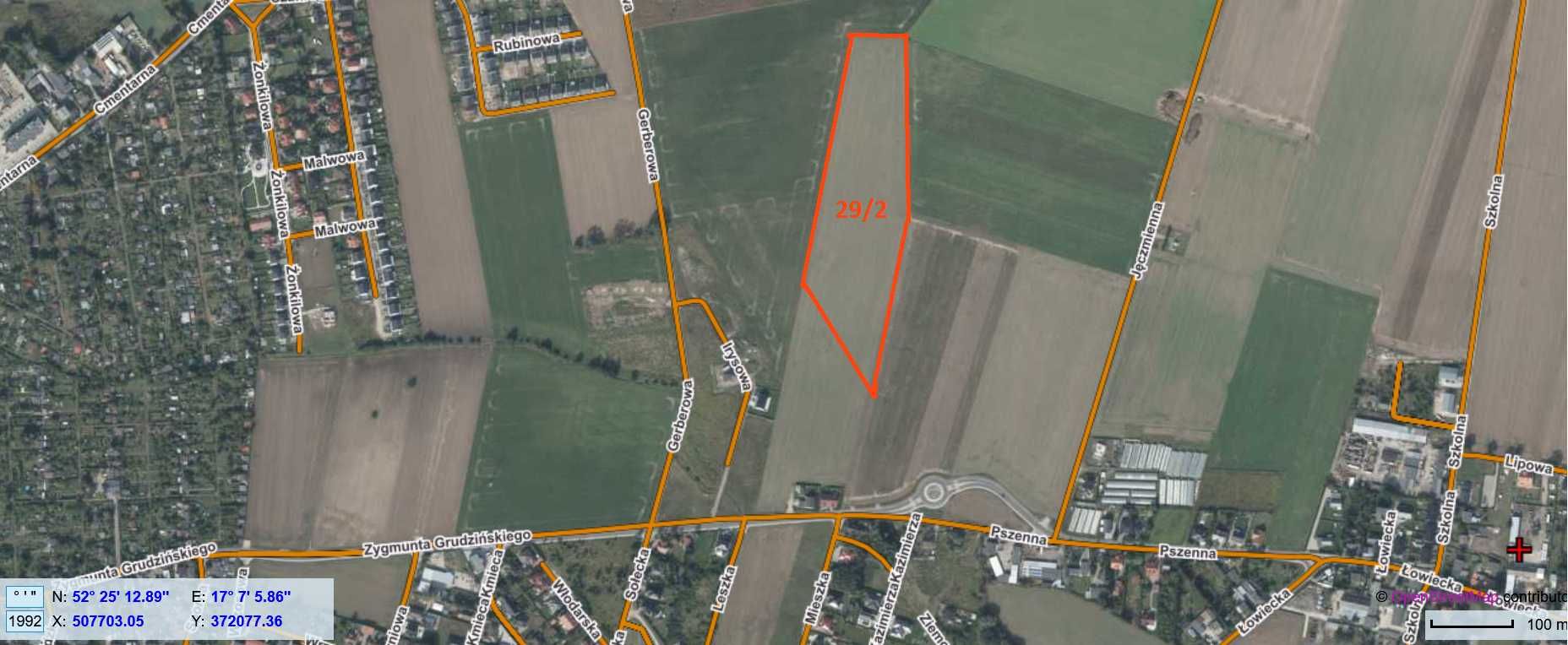 Działka Inwestycyjna- miejscowość JASIN- 3,66 ha (Swarzędz, Poznań)