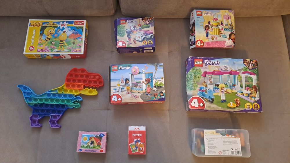 Zabawki (w tym lego) dla dziewczynki na wiek 4+