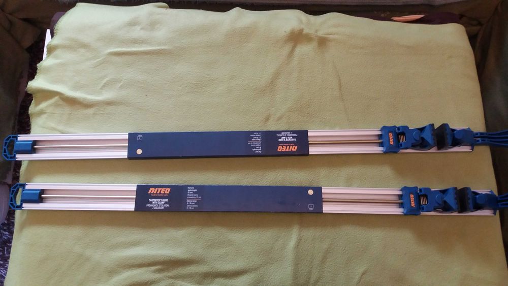 Prowadnica Stolarska z zaciskiem 2szt Aluminiowa