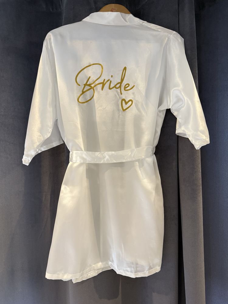Szlafrok z napisem Bride Panna Młoda