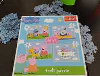 Puzzle świnka Peppa duże i małe,układanka pary