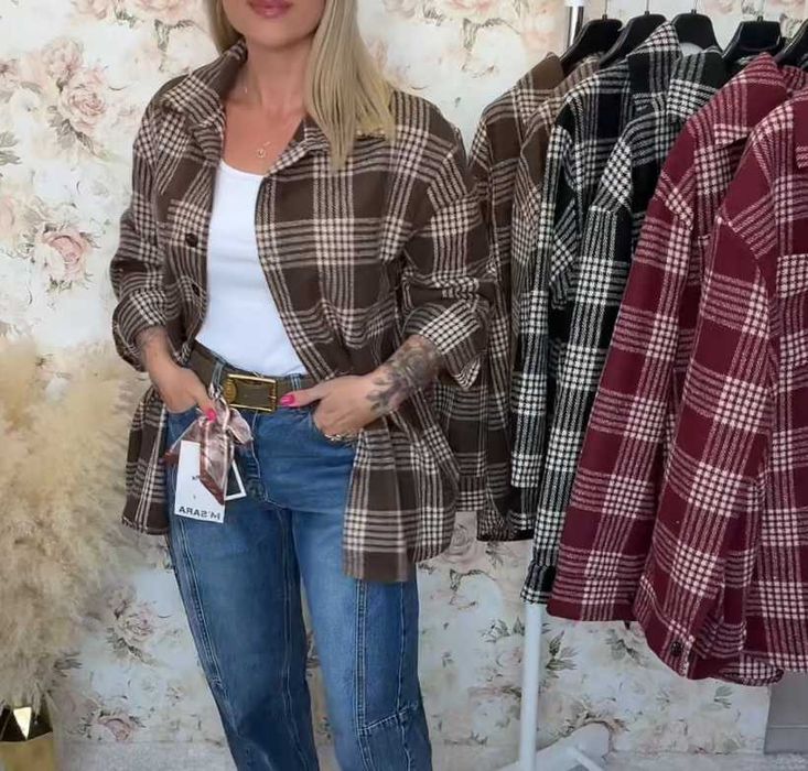 Kurtka Koszulowa Krata