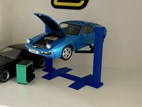 Podnośnik warsztatowy do modeli 1:18 niebieski