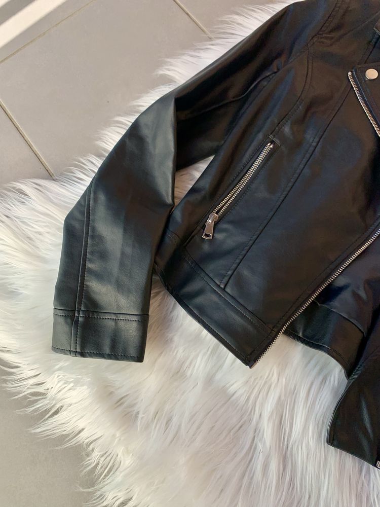 Kurtka ramoneska czarna (XS) H&M