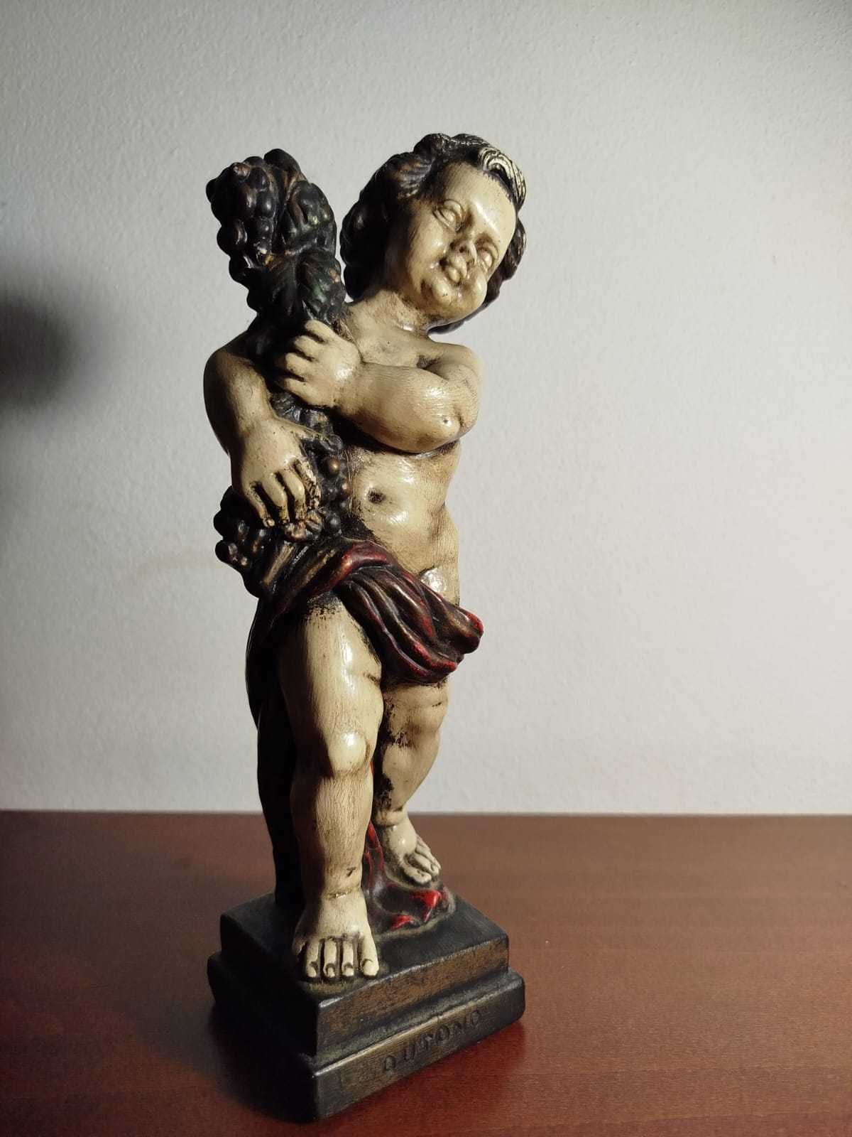 4 Estatuetas Alusivas Às 4 estações em gesso
