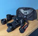 Aparat Canon EOS 70D + 3 obiektywy + torba jak nowy