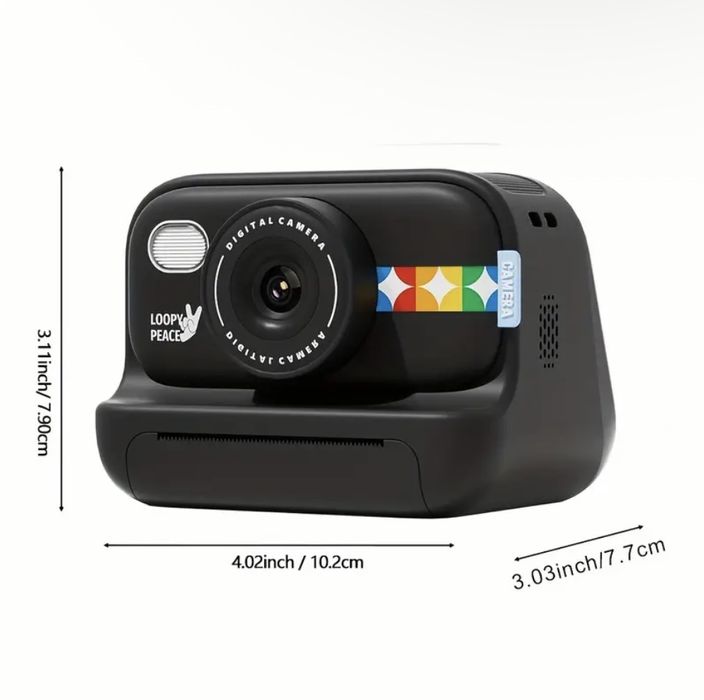 Кольорова миттєва камера з друком фото,  Камера у стилі Polaroid